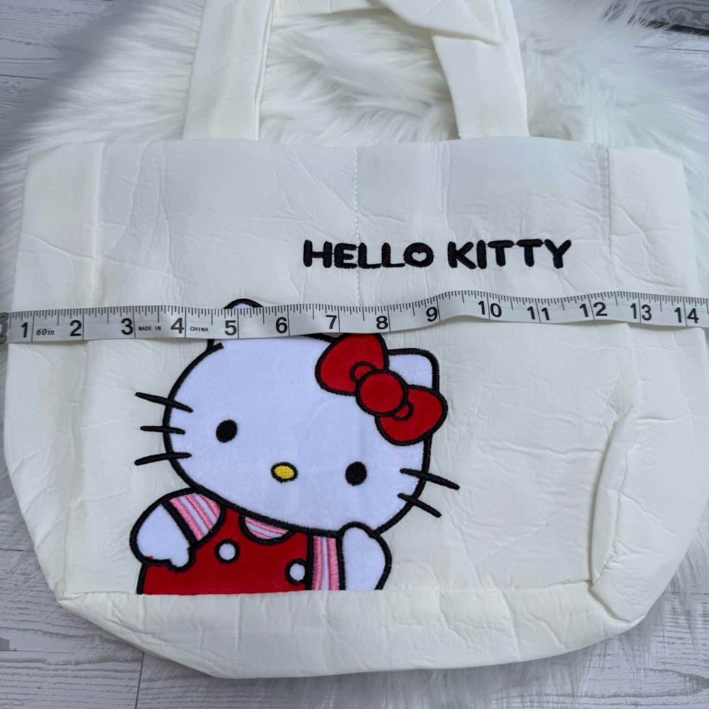 Hello Kitty White Padded Tote Handbag - Picture 5 of 6